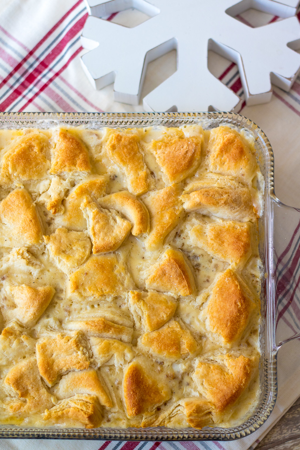 The Most Shared Sausage Gravy and Biscuit Casserole Of All Time