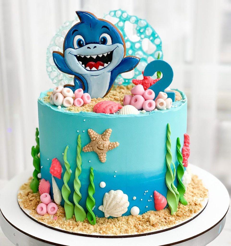 Shark Birthday Cake Beautiful 15 Adorable Baby Shark Birthday Cake Ideas they Re so Cute