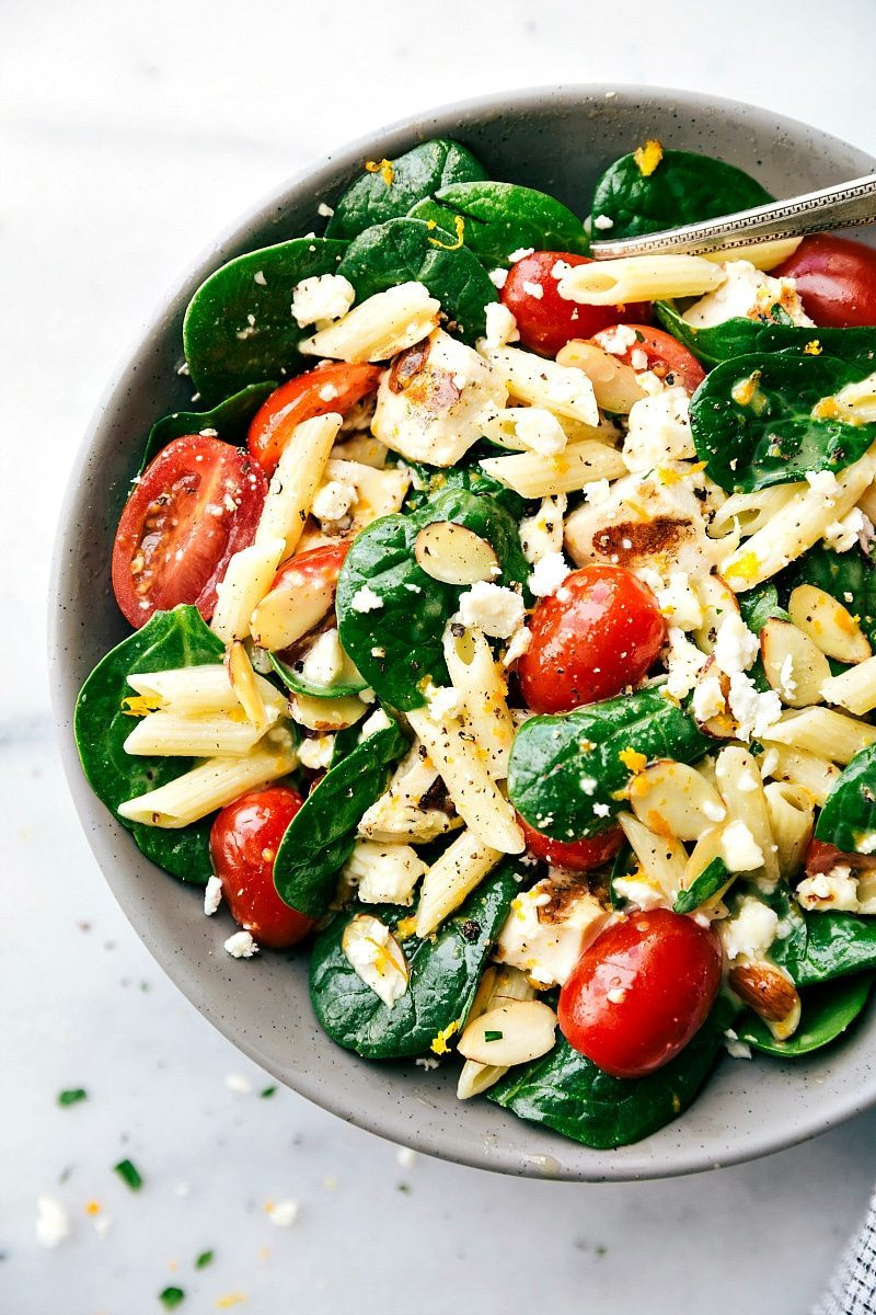 Spinach Feta Pasta Salad Unique Pasta Salad with Spinach Feta and tomatoes
