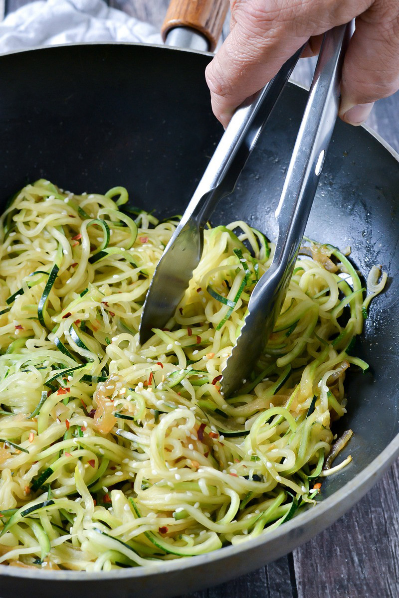Stir Fry Zucchini Noodles Awesome Stir Fry Zucchini Noodles Easy Paleo Mother Thyme