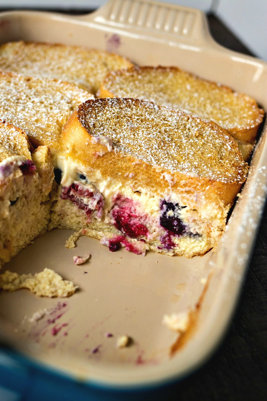 Stuffed French toast Casserole Awesome Berries &amp; Cream Stuffed French toast Casserole Cpa