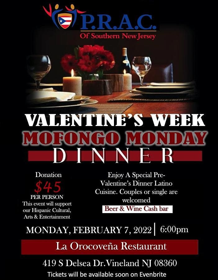 The Dinner 2022 Fresh Valentines Week Mofongo Monday Dinner La orocoveña