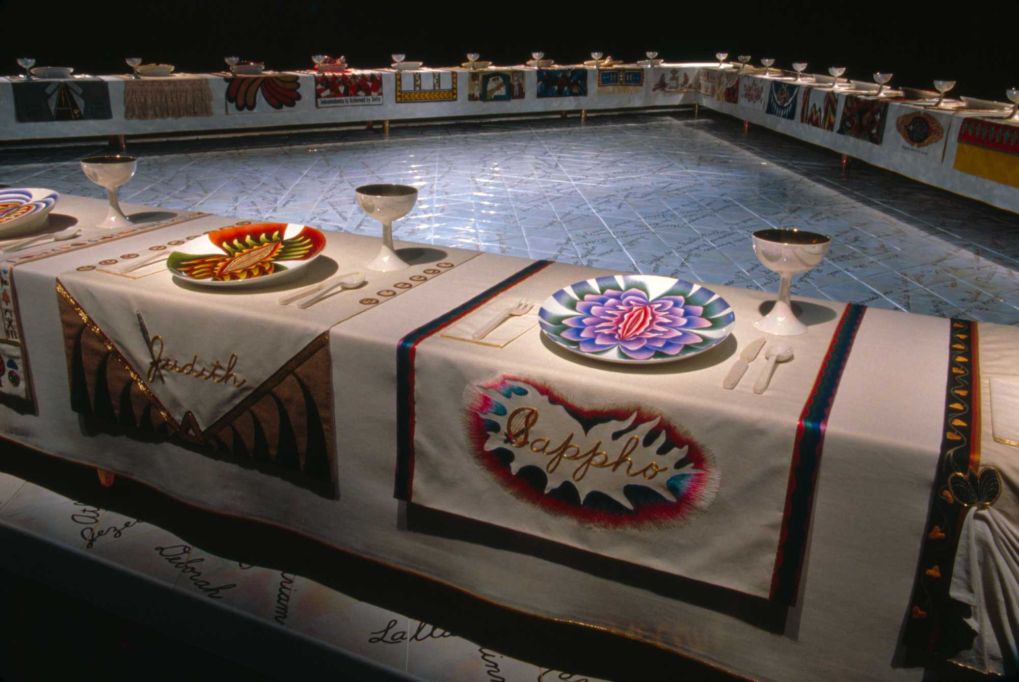 The Dinner Party by Judy Chicago Luxury Acts Of Love and Destruction Food and Fine Art Fine Art