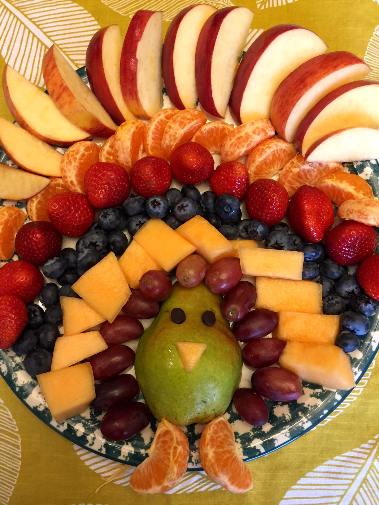 Turkey Shaped Appetizers Inspirational Thanksgiving Turkey Shaped Fruit Platter Appetizer Recipe