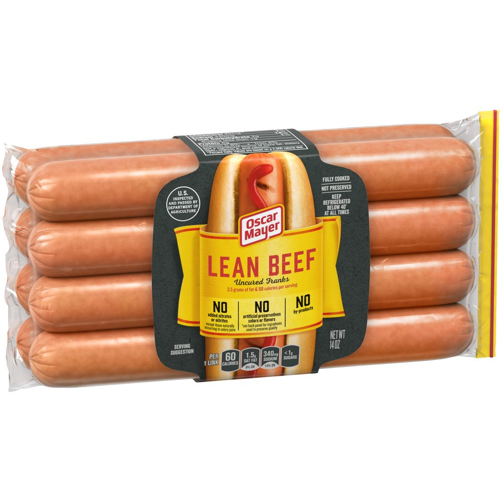 Uncured Beef Hot Dogs Inspirational Oscar Mayer Uncured Lean Beef Hot Dogs 8 Ct 14 0 Oz