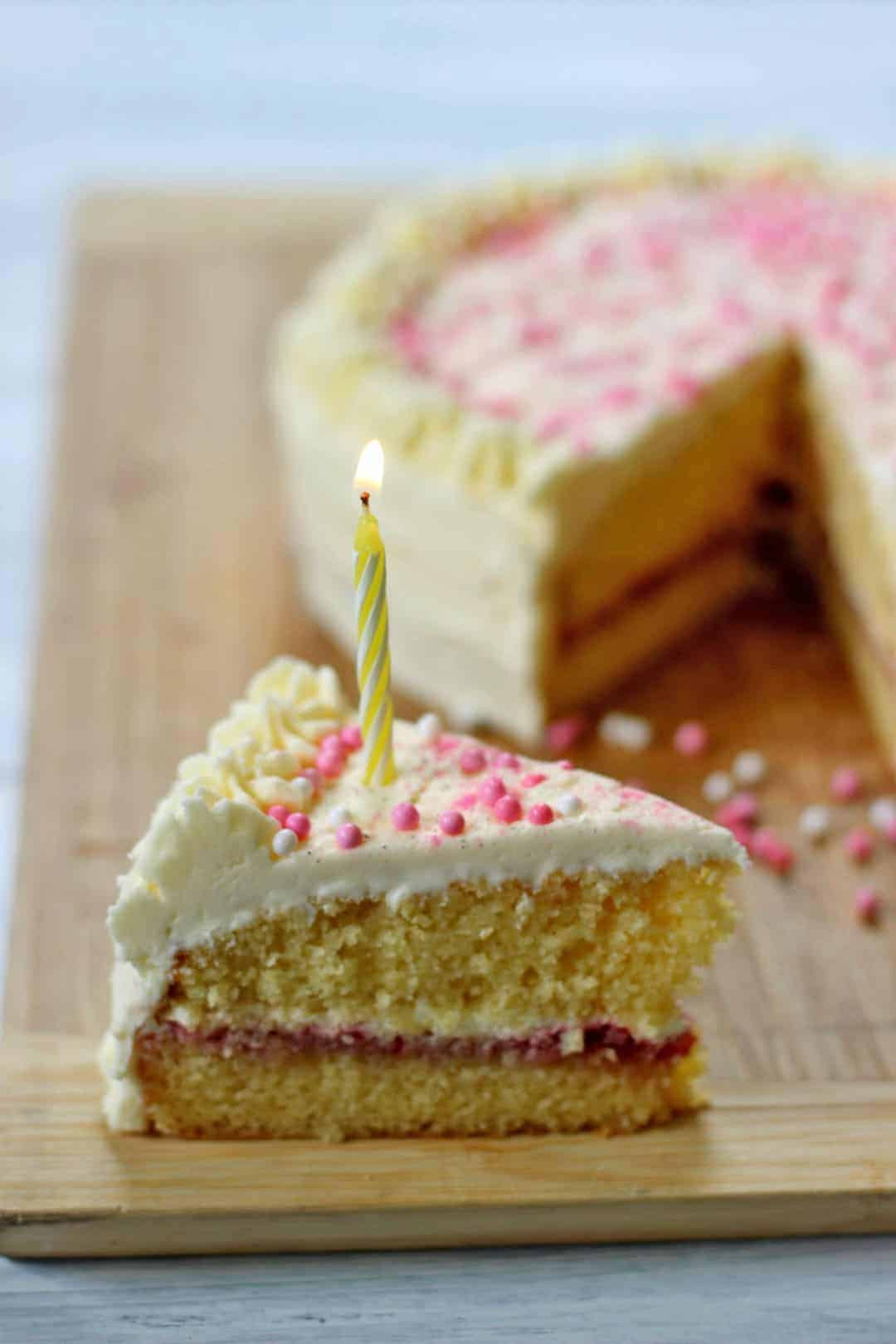 Vanilla Birthday Cake Elegant Vanilla Birthday Cake
