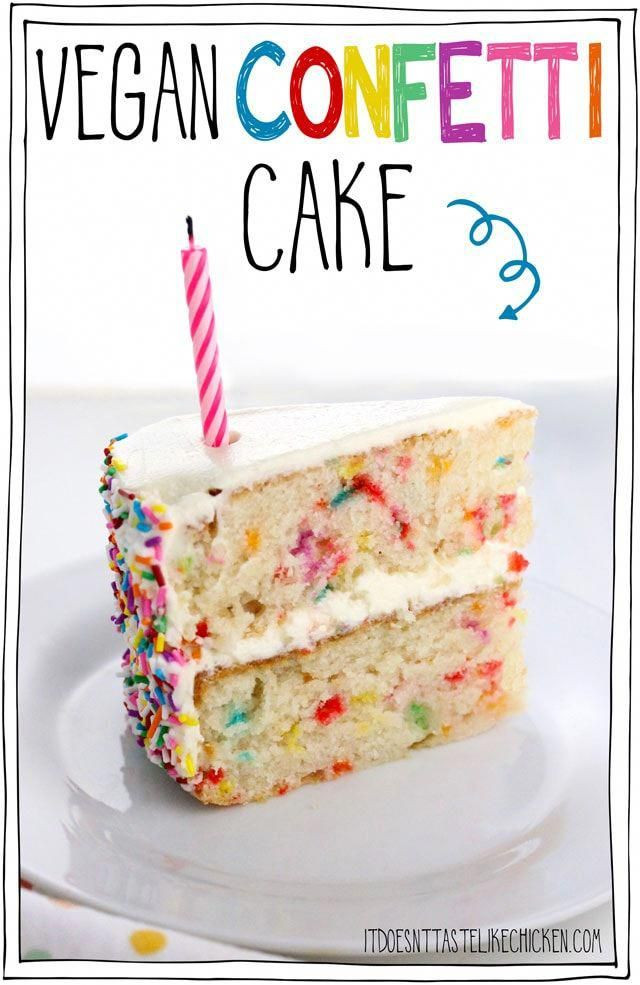 Vegan Birthday Cake Recipe Luxury Vegan Confetti Cake A Delicious Vanilla Cake with