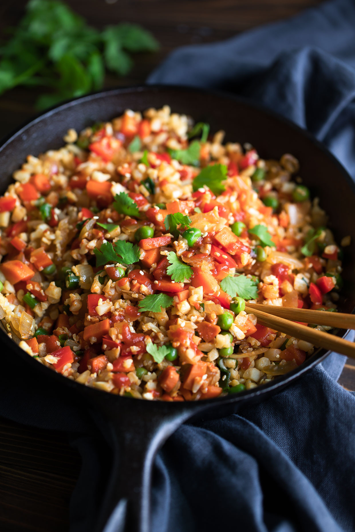 Vegan Cauliflower Rice Recipes Inspirational Vegan Cauliflower Fried Rice Peas and Crayons