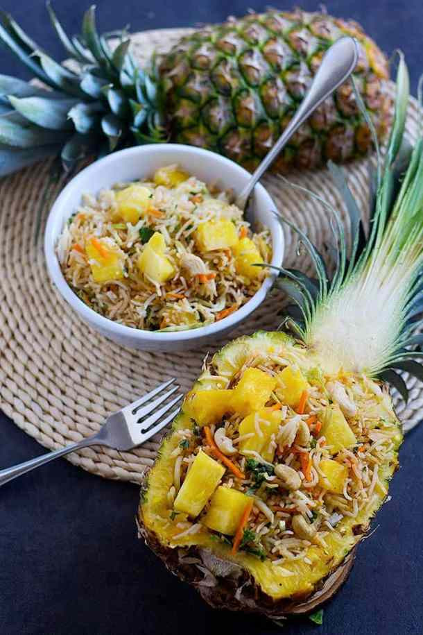Vegetarian Pineapple Fried Rice Best Of Quick Ve Arian Pineapple Fried Rice [video] • Unicorns