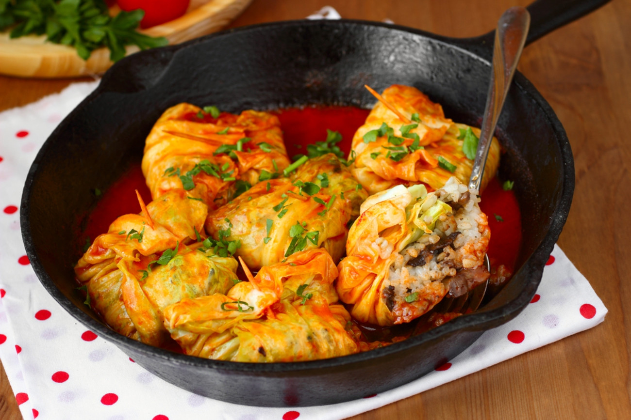 The Most Satisfying Vegetarian Stuffed Cabbage