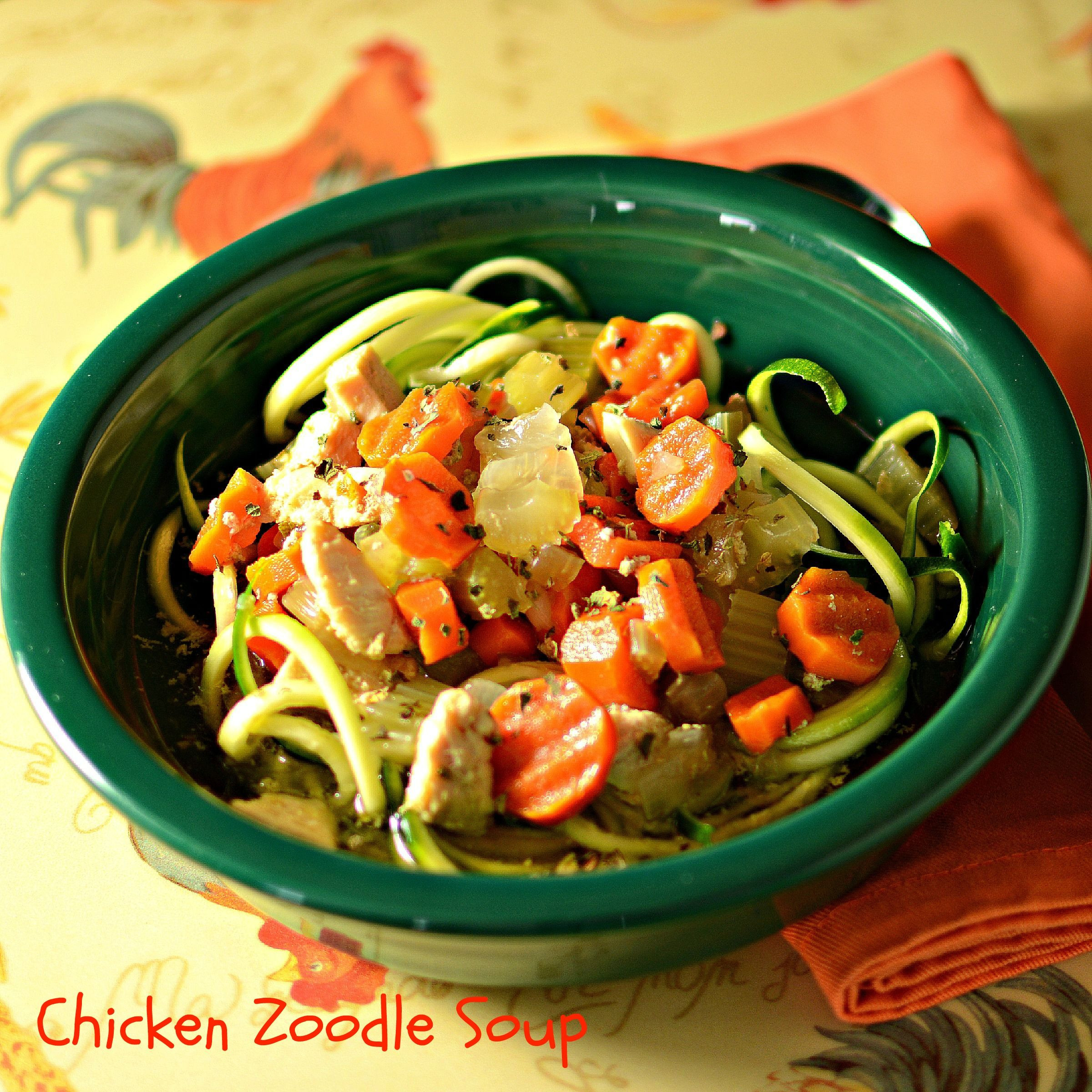 Vegetarian Zoodle Recipes Awesome Chicken Zoodle soup Recipe