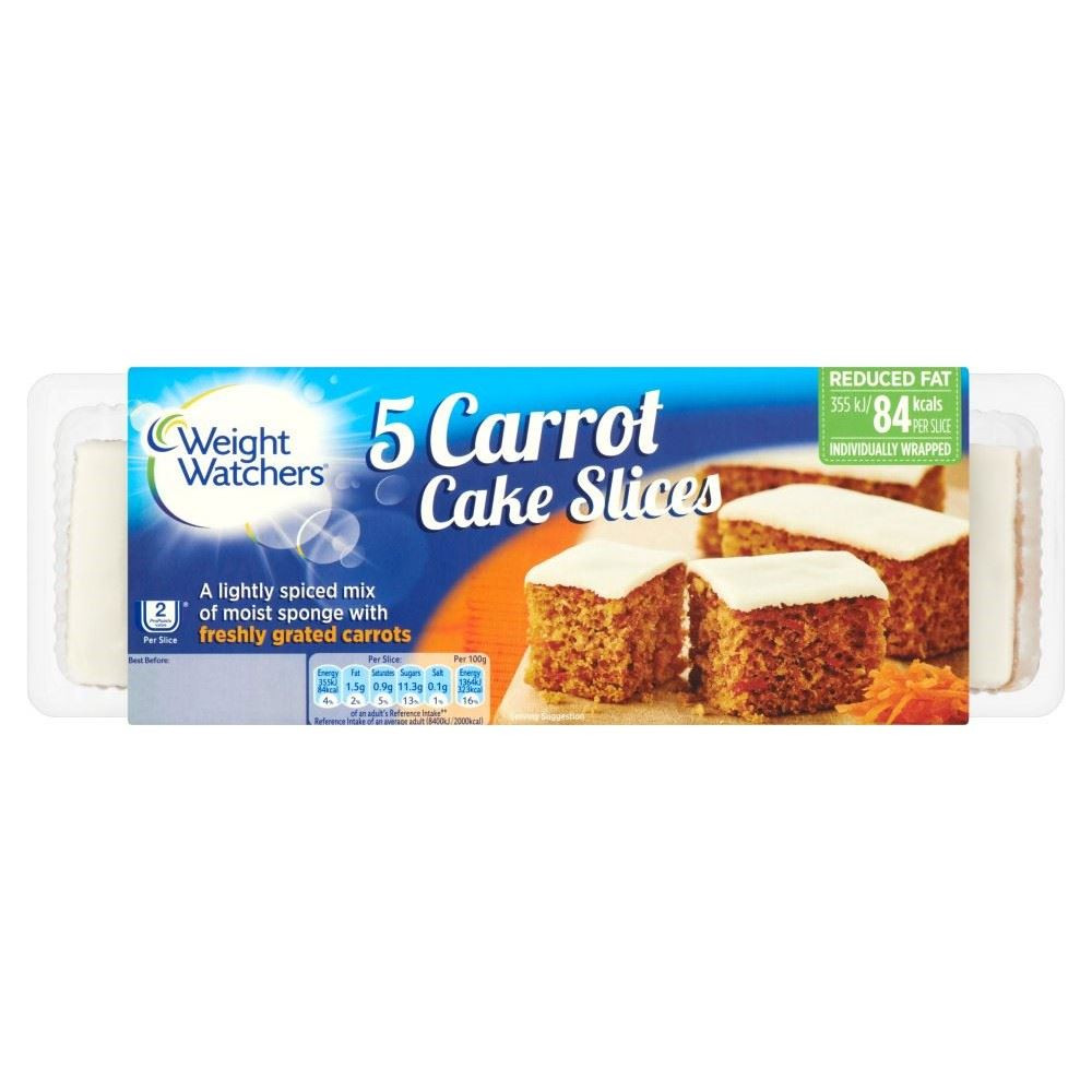 Weight Watcher Carrot Cake New Weight Watchers Carrot Cake Slices 5 Per Pack 150g