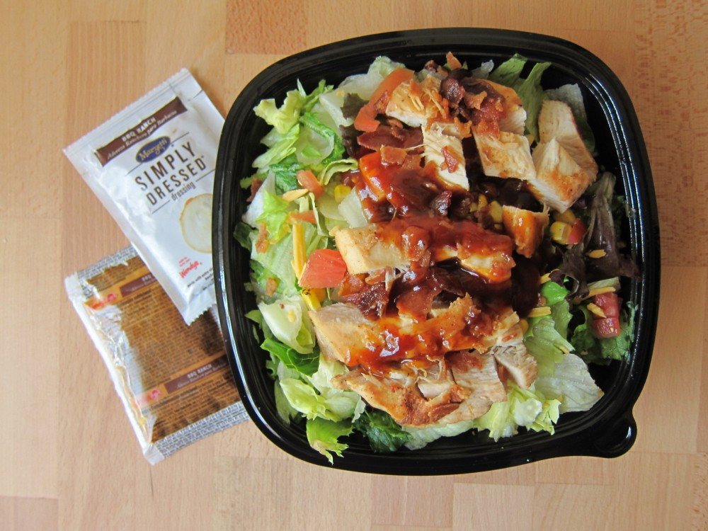 Wendy&amp;#039;s Bbq Ranch Chicken Salad Half Size Fresh Review Wendy S Bbq Ranch Chicken Salad
