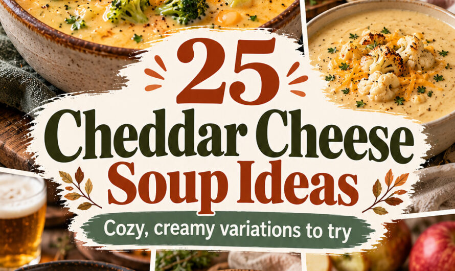 25 Cheddar Cheese Soup Ideas for Cozy Meals