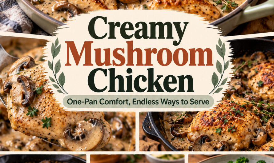 25 Creamy Mushroom Chicken Ideas: Skillet, Garlic Sauce & More