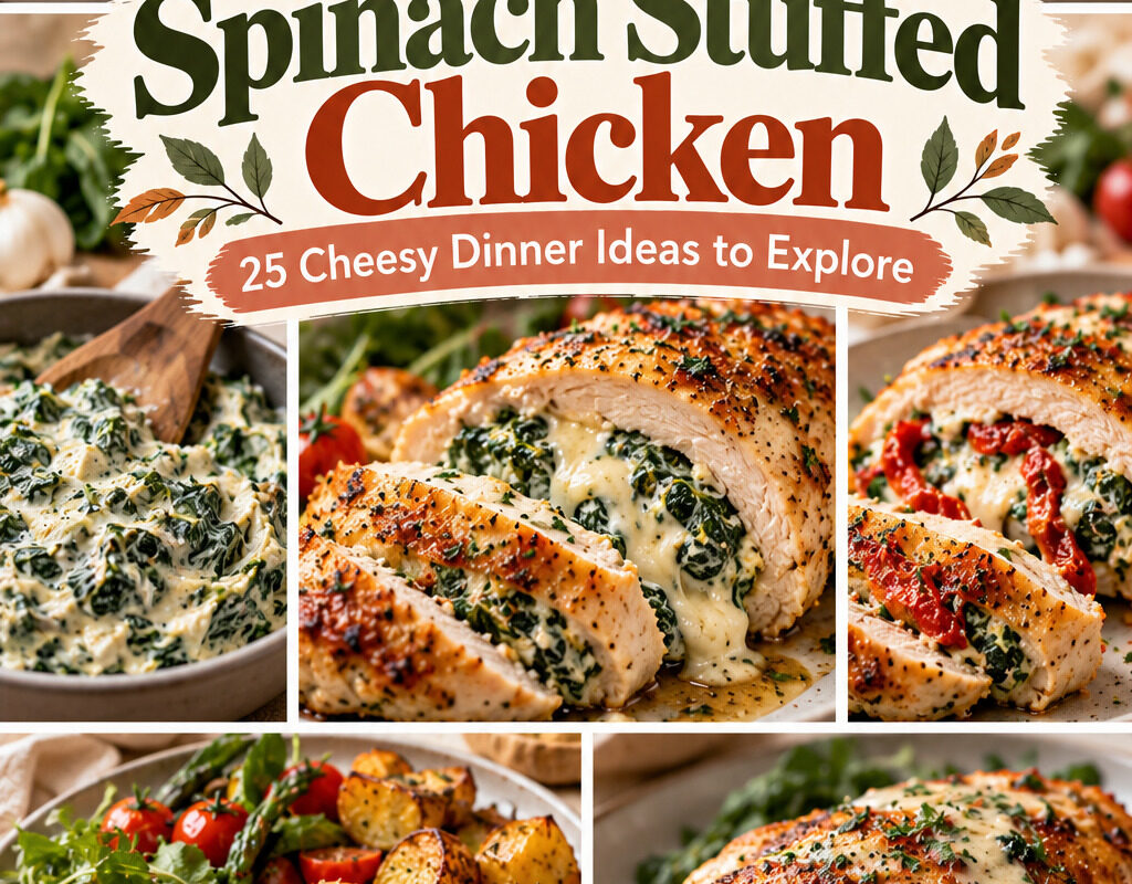 Spinach Stuffed Chicken: 25 Cheesy Dinner Ideas to Explore